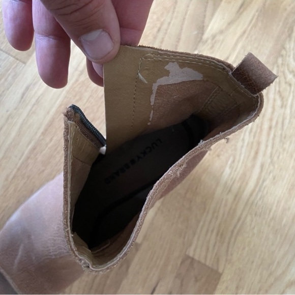 Lucky Brand Open Toe Heeled Booties Size 8.5 - Picture 10 of 11